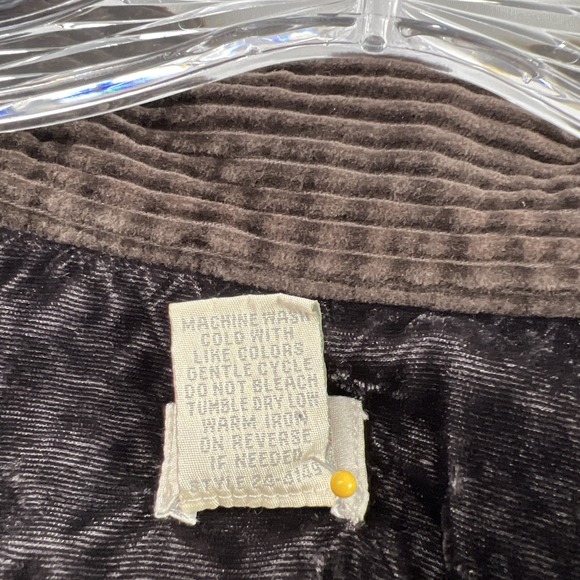 J Jill Corduroy Velvet Jacket Shacket size 1X Button Up Brown Retro Casual Boho - Picture 5 of 12